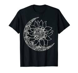 Moon And Sun Inside Sunflower Premium T-Shirt von Boho T-Shirt