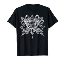 White Henna Lotus Yoga Bohemian Premium T-Shirt von Boho T-Shirt