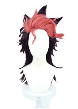Anime Guel Jeturk Cosplay Perücke Mischung Farben Lange Haar Perücke, für Halloween Kostüm Party, Anime Show, Cosplay Event von Bokerom