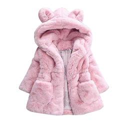 Bokidoki Baby Mädchen Jungen Warme Wintermantel Flauschige Kapuzenjacke Langarm Plüschjacke Kuschelige Teddy Fleece Winter Parka Mantel Jacke Kleinkind von Bokidoki