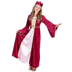 Boland - Kostüm für Kinder Renaissance Königin, Kleid, Krone, Verkleidung, Prinzessin, Mittelalter, Mottoparty, Karneval von Boland