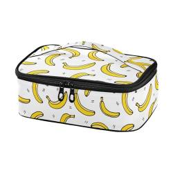Cartoon-Bananen-Lunch-Tasche, isolierte Lunchbox für Damen und Herren, tragbare Kühltasche, Tragetasche für Schule, Büro, Picknick, Reisen von Bolaz