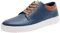 Boline Herren Sneakers aus Leder, Marine, 44 EU von Boline