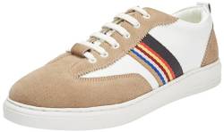 Boline Herren Sneakers aus Leder, Weiss Beige, 40 EU von Boline