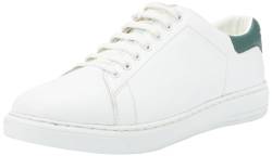 Boline Herren Sneakers aus Leder, Weiss Grün, 43 EU von Boline