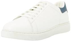 Boline Herren Sneakers aus Leder, Weiss Marine, 42 EU von Boline