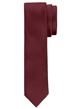 BomGuard Herren Krawatte 5 cm, bordeaux-rot von BomGuard