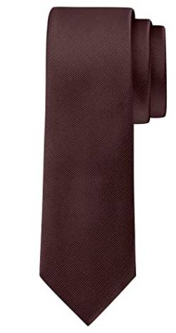 BomGuard Herren Krawatte 6cm, braun matt von BomGuard