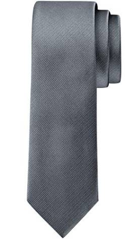 BomGuard Herren Krawatte 6cm,grau matt von BomGuard