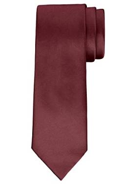 BomGuard Herren Krawatte 7 cm breit,bordeaux-rot von BomGuard