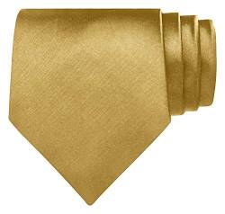BomGuard Herren Krawatte 8 cm breit, gold von BomGuard