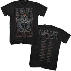 Bon Jovi - - Herren 93 Tour T-Shirt, XX-Large, Black von Bon Jovi