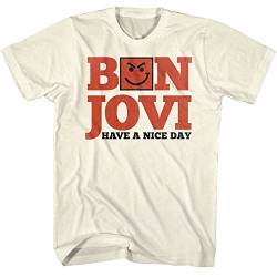 Bon Jovi - Männer haben einen schönen Tag T-Shirt, Large, Natural von Bon Jovi