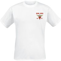 Bon Jovi T-Shirt - Bad Name - S bis 3XL - für Männer - Größe 3XL - weiß  - Lizenziertes Merchandise! von Bon Jovi