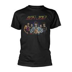 Bon Jovi T Shirt Tour '84 Band Logo Nue offiziell Herren Schwarz von Bon Jovi