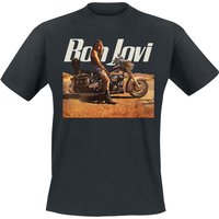 Bon Jovi T-Shirt - Wanted - S bis 3XL - für Männer - Größe S - schwarz  - Lizenziertes Merchandise! von Bon Jovi