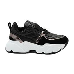 Bonateks Damen DEFRB100284 Sneaker, Black, 38 EU Schmal von Bonateks