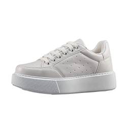 Bonateks Damen DEFRBY100103 Sneaker, White, 37 EU Schmal von Bonateks