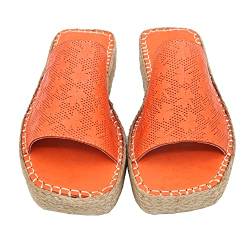 Bonateks Damen Frrbtrlk100042 Wedge Sandal, Orange, 37 EU von Bonateks