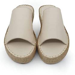 Bonateks Damen Frrbtrlk100315 Wedge Sandal, beige, 40 EU von Bonateks