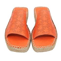 Bonateks Damen Frrbtrlky100044 Wedge Sandal, Orange, 39 EU von Bonateks