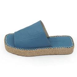Bonateks Damen Frrbtrlky100246 Wedge Sandal, blau, 36 EU von Bonateks