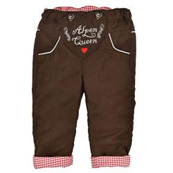 BONDI Baby Mädchen Trachten Hose Kunstlederhose Lederhose Alpen Queen gefüttert Mädchen Trachtenmode (as3, Numeric, Numeric_98, Regular) von Bondi