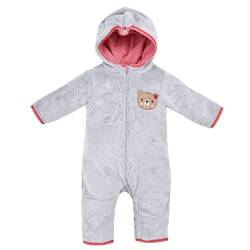 BONDI Baby Overall mit Kapuze aus kuschelweichem Teddyplüsch Fleeceoverall, Gr. 80 von Bondi