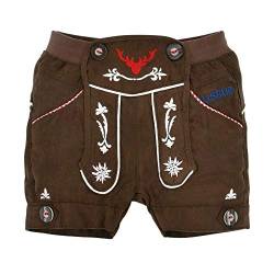 BONDI Jungen Kunstleder Short Lausbub für Jungen | 91385 - Braun Gr. 68 von Bondi