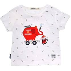 Bondi Baby Kleinkinder T-Shirt Feuerwehr 93681 - Weiß | Kurzarmshirt Gr. 68 von Bondi