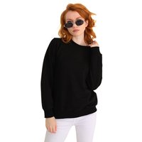 Bongual Sweater Sweatshirt Pullover mit Fleece Basic von Bongual