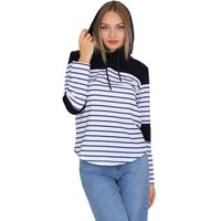 Bongual Sweatshirt Hoodie Kapuzensweatshirt Longsleeve mit Streifen von Bongual