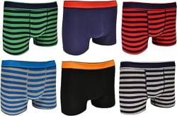 Bonjour® Jungen Boxershorts (6 & 12 Stück) Baumwolle Designer Trunk Boxer Unterwäsche (5 Jahre - 13 Jahre), klassisch, 110 von Bonjour