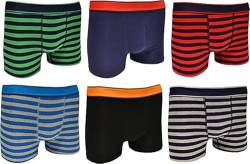 Bonjour® Jungen Boxershorts (6 & 12 Stück) Baumwolle Designer Trunk Boxer Unterwäsche (5 Jahre - 13 Jahre), klassisch, 134 von Bonjour