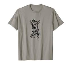 Geometrischer Fuchs Print Polygon Art Design Low Poly Fuchs T-Shirt von Bonsais Art