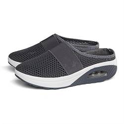 2022 Air Cushion Slip-On Walking Shoes Orthopedic Diabetic Walking Shoes, Air Cushion Shoes for Women, Mesh Orthopedic Diabetic Walking Shoes (10,Dark Gray) von Bonseor