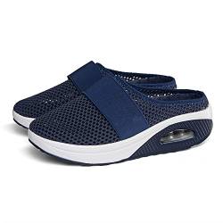2022 Air Cushion Slip-On Walking Shoes Orthopedic Diabetic Walking Shoes, Air Cushion Shoes for Women, Mesh Orthopedic Diabetic Walking Shoes (7,Navy Blue) von Bonseor
