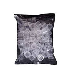 100Pcs Kunststoff Microblading Tattoo Ink Cup Cap Pigment Klar Halter-Behälter M-Größe Für Nadelspitze Grip Tattoo Supplis von Bontand