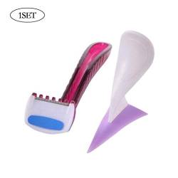 3pcs / SET Frauen Dreieck-Form Bikini Privates Rasieren Stencil Sexy Female Schamhaare Razor Intimate Shaping-Tool Gewidmet von Bontand