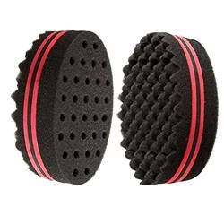 One-Pack-Twist Sponge Große Löcher Kurz Haarbündeltorsion Haarbürste Schwamm-Welle Barber Tools Für Dreads Locs Afro Locken-Giro von Bontand