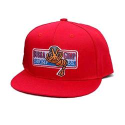 Unisexjustierbares Bubba Gump Shrimp Baseballmütze Co. gestickte Biegung Brimmed Hysteresen-Hut für Frauen-Männer (rot 2) von Bontand