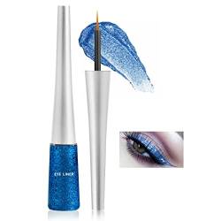 Boobeen Bunter Glitzer Eyeliner Flüssiger Schimmer Eyeliner Wasserfester Metallischer Eyeliner Wischfest Geeignet für Frauen, 1 St. (05#) von Boobeen