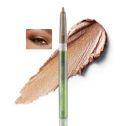 Boobeen Glitter Eyeshadow Stick, Pigmentierter glänzender Creme-Lidschattenstift wasserfest, Augenaufheller Stick für Frauen zum Erstellen von schimmerndem Augen-Makeup von Boobeen