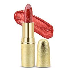 Boobeen Glitter Lippenstift Hydrating Lip Balm Sparkling Shine Lip Color Nonstick Hochpigmentierte Formel Gibt Metallic Finish Lip Make-up für Frauen und Mädchen (Prickelnd #7) von Boobeen