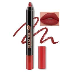 Boobeen Matte Lip Crayon Lipstik Pencil Velvety Creamy Matte Lip Liner Full Coverage High Pigment Waterproof Long Lasting Lipstick for Women, Matte Lip Color with Smooth Finish von Boobeen