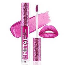 Boobeen Metallic Liquid Lipsticks Matte Lips Lipstick Pearl Glitter Lip Gloss High Pigment Long Lasting Nonstick Lip Glaze Makeup für Frauen und Mädchen von Boobeen