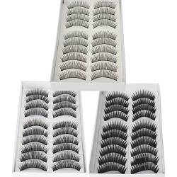 30 Paar Natural & Regular lange falsche Wimpern Wimpern von Boolavard ® TM von Boolavard
