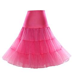 Boolavard 1950 Petticoat Reifrock Unterrock Petticoat Underskirt Crinoline für Rockabilly Kleid (L-XL, Koralle) von Boolavard