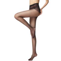 Boolavard Damen-Strumpfhose, transparent, 5 Denier, ultradünn, hohe Taille (Standard, Schwarz Large (geeignet für 60 kg bis 85 kg Körpergewicht)) von Boolavard