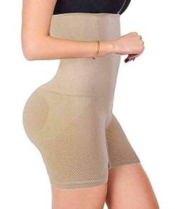 Boolavard Miederhose langbein Bauchweg Shape Hose Stützt Hebt 34-46+ Miederfunktionswäsche, Bauch Weg, Po Lift; Shape, Slim, Schlank (as3, Alpha, m, Regular, Regular, Beige) von Boolavard